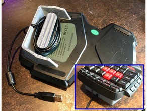 il nuovo gioco tastiera stand di gestione dei cavi video giochi cavo elevare del mouse spool avvolgimento 3d print model - Mito3D