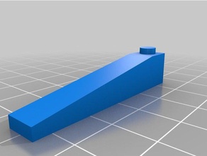 1x6 inclinação brinquedos de construção personalizado 3d print model - Mito3D