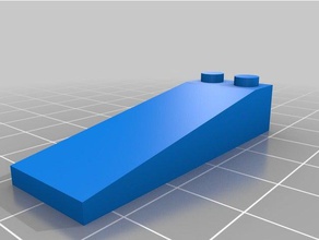 2x6 inclinação brinquedos de construção personalizado 3d print model - Mito3D