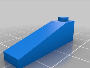 4x1 slope construction toys customized 3d print model - Mito3D