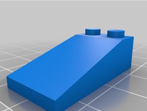 4x2 slope construction toys customized 3d print model - Mito3D