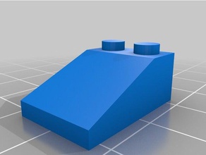 3x2 inclinação brinquedos de construção personalizado 3d print model - Mito3D