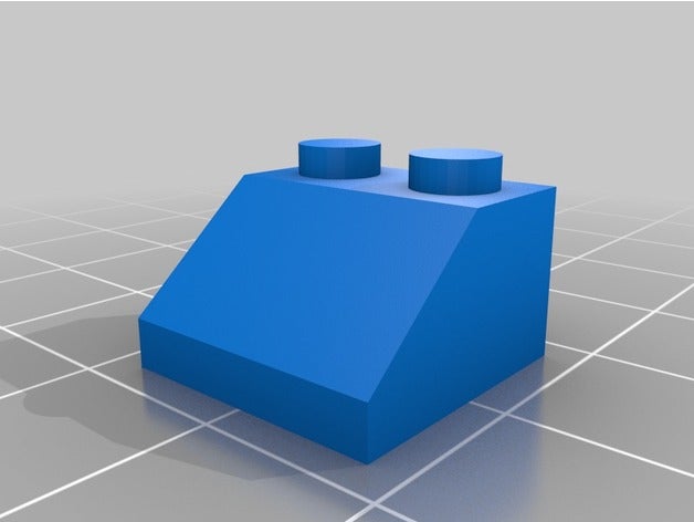 2x2 slope construction toys customized 3D print model - Mito3D