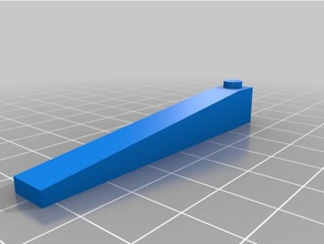 1x8 inclinação brinquedos de construção personalizado 3d print model - Mito3D