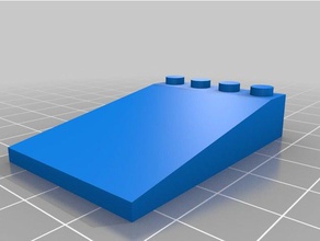 4x6 slope construction toys customized 3d print model - Mito3D