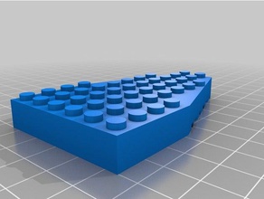 6x10 ala juguetes de construcción personalizado 3d print model - Mito3D