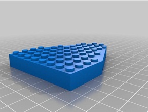8x10 ala juguetes de construcción personalizado 3d print model - Mito3D