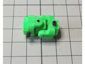 universal, comum de 4 mm eixo robótica 3d print model - Mito3D