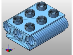 lego motor blocks construction toys car parts technic openscad tech 3d print model - Mito3D