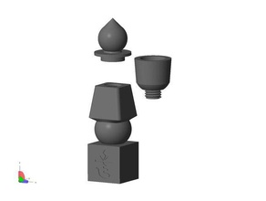 5 éléments de la pagode 3d print model - Mito3D