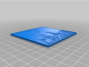 mon personnalisés lithophane paramétrées longueur épaisseur 2d art personnalisé 3d print model - Mito3D