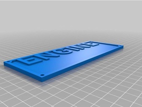 meine angepasste zwei line-individuelle Bahn-Zeichen hobby kundengebundene 3d print model - Mito3D