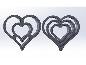 cookie cutter hearth kitchen & dining chocolat chocolate coeur cookiecutter cookies emporte piece 3d print model - Mito3D