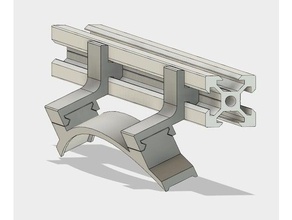 led-Streifen-Halter v-Nut reach3dprinter 3d Drucker Zubehör led led-Streifen 3d print model - Mito3D