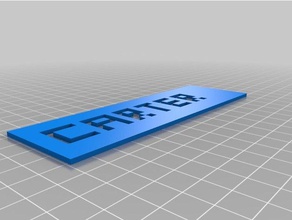 3d barra de marcador en blanco la 3d print model - Mito3D