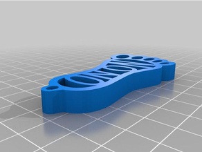 hash onon foot keyring keychains 3d print model - Mito3D