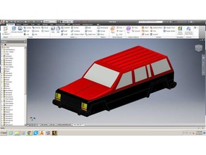 imprimible jeep cherokee de la automoción 3d print model - Mito3D
