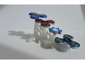 florotors spinner-stand - Waben 3d-drucken edc spinner fidget zappeln Spielzeug stand 3d print model - Mito3D