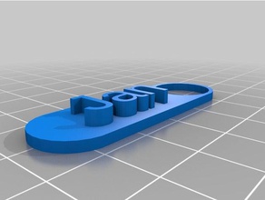 jan nombre de la etiqueta llaveros personalizado 3d print model - Mito3D