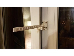 door window latch position retainer household supplies 3d print model - Mito3D