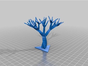 árvore tronco triângulo modelos personalizado 3d print model - Mito3D