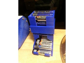 Batterie-Trichter aaa-Erweiterung - Organisation aaa-Batterie Halter Batterie-Halter 3d print model - Mito3D