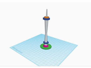 space needle de seattle las estructuras edificios 3d print model - Mito3D