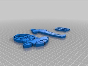 c3po 3d-Wand-Kunst 3d-drucken 3d print model - Mito3D