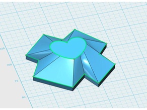 asteroide corazón juegos de video 3d print model - Mito3D