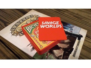 savage worlds Karten-deck Fall Spielzeug & game Zubehör - Karte deck box Halterung spielen Karten Rollenspiel rpg für 3d print model - Mito3D