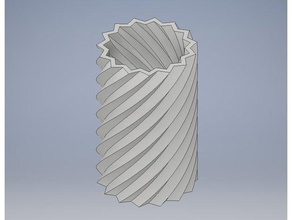 spirale vaso sculture solido twisted il 3d print model - Mito3D