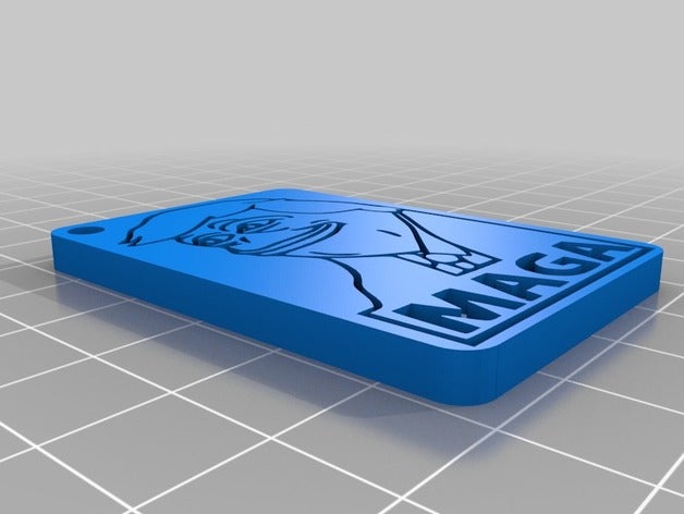 maga trump pepe keychain alt-right frog 3D print model - Mito3D