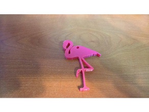 flamingo key chain keychains keychain keyfob 3d print model - Mito3D