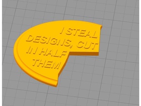 yoda sürüm - mıknatıs hırsız değilim dekor 3d print model - Mito3D