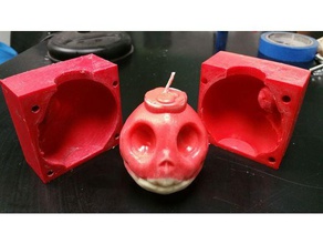 jack skellington cabeza de la vela del molde La impresión en 3d 3d print model - Mito3D