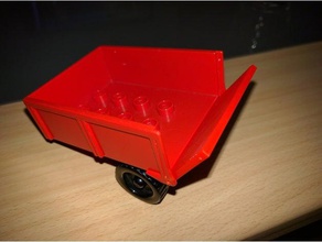 duplo remorque trappe de rabat jouets mécaniques 3d print model - Mito3D