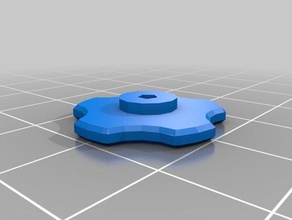 m3 pouce bouton - métrique des outils à main personnalisé 3d print model - Mito3D