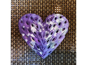 heart spongy sculptures 3d print model - Mito3D