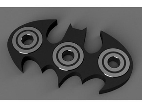 logo di batman spinner fidget giocattolo giochi e giocattoli 3d print model - Mito3D