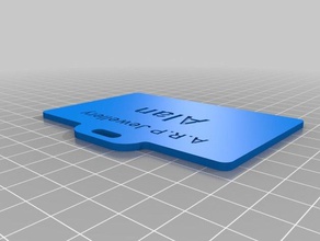 meine angepasste Schlüsselband mit Namensschild hobby kundengebundene 3d print model - Mito3D