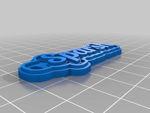 sparsh keychains customized 3d print model - Mito3D