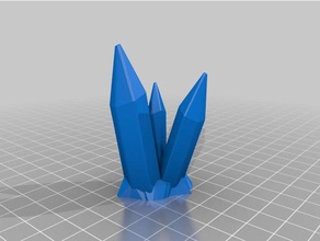 semplice cristallo sculture art di la decorazione modello pla 3d print model - Mito3D