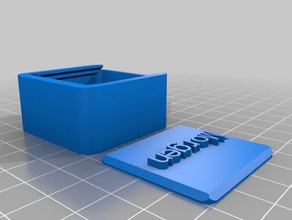 minha personalizado em volta tampa da caixa recipientes 3d print model - Mito3D