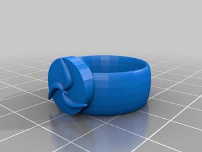gancho en forma de anillo La impresión 3d 3d print model - Mito3D