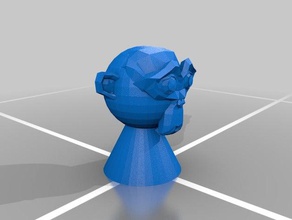 maymun kafa 3d baskı 3d print model - Mito3D