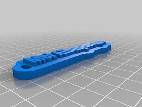 meine angepasste multiline-tag Schlüsselanhänger - mel kundengebundene 3d print model - Mito3D