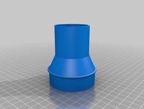 my customized vacuum hose adapter take 2 parts 3d print model - Mito3D