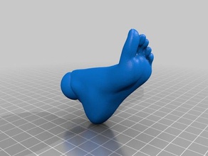 alto talón del pie bjd sd las esculturas 3d print model - Mito3D