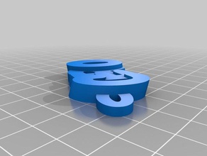 cero Schlüsselanhänger kundengebundene 3d print model - Mito3D