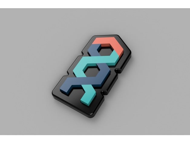 de março a ciência do dna logotipo modelos o multi-part multicolor 3D print model - Mito3D